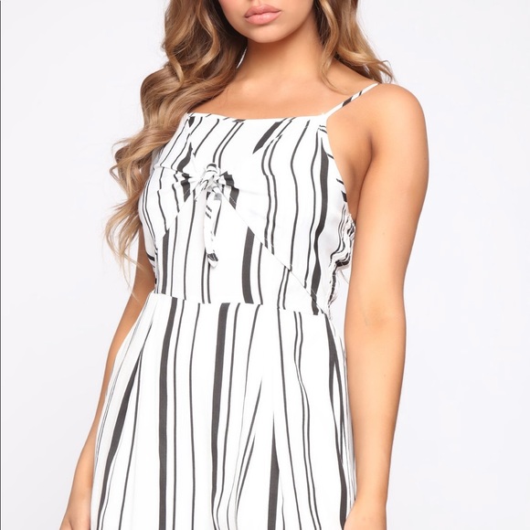 Fashion Nova Striped Jumpsuit - Picture 3 of 6